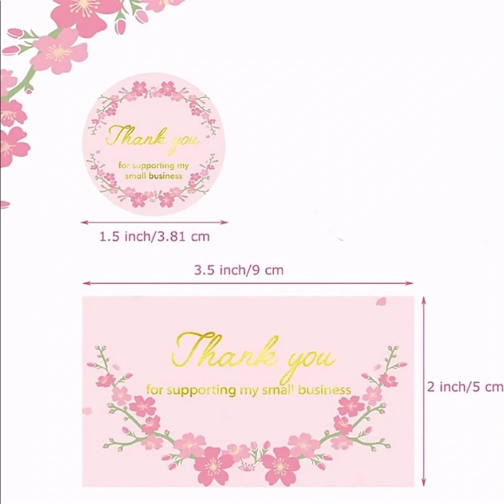 NEW Poshmark Packages "Thank You!" Gift Wrapping Shipping Supply Set ~ 120Pcs - Picture 2 of 6